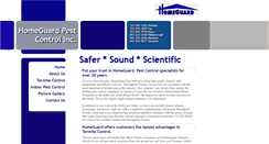 Desktop Screenshot of homeguardpestcontrol.com
