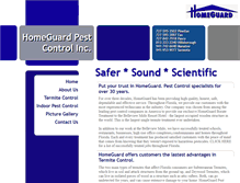 Tablet Screenshot of homeguardpestcontrol.com